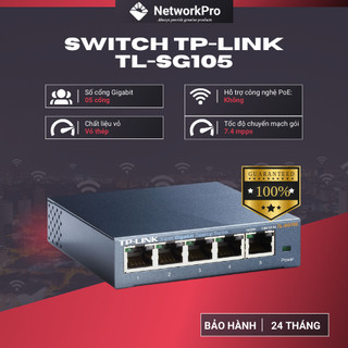 Bộ Chia Mạng TP-Link TL-SG105 – Switch Để Bàn 5 Cổng Gigabit – Hàng Chính Hãng