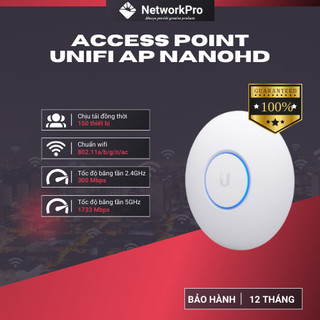 Bộ Phát Wifi Unifi AP NanoHD 802.11ac Wave2 MU-MIMO 2033Mbps - Hỗ trợ 200 User (Hàng chính hãng)