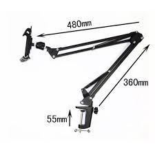 Kẹp Ipad, kẹp điện thoại xem phim , chụp ảnh , livestream giá đỡ cạnh bàn, đầu giường xoay 360 độ chắc chắn