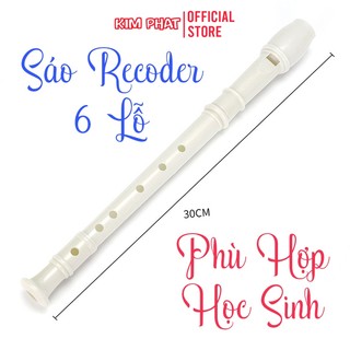 Sỉ sáo dọc, sáo recoder 6 lỗ dành cho học sinh