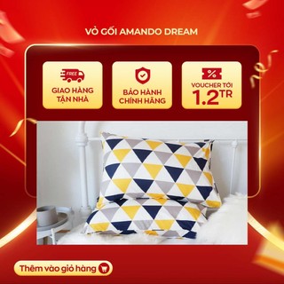 Vỏ gối cotton lụa Amando Dream mềm mịn mát mẻ độ bền cao