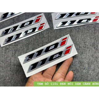 Tem số 110i nồi cao cấp nền đen dán cánh bửng