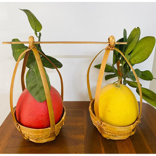 Quang gánh tre mini trang trí Tết,decor tết trang trí nhà