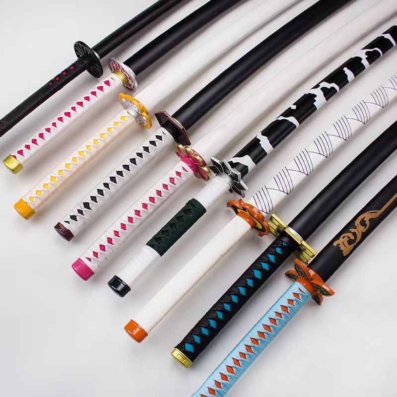 Đạo cụ Cosplay mô hình kiếm gỗ katana zenitsu kimetsu no yaiba zoro roronoa,shusui, thanh enma trong one piece