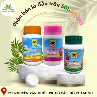 Phân bón lá đầu trâu 501 - 701 - 901 hộp 100gram dùng cho hoa lan - cây cảnh - Green City