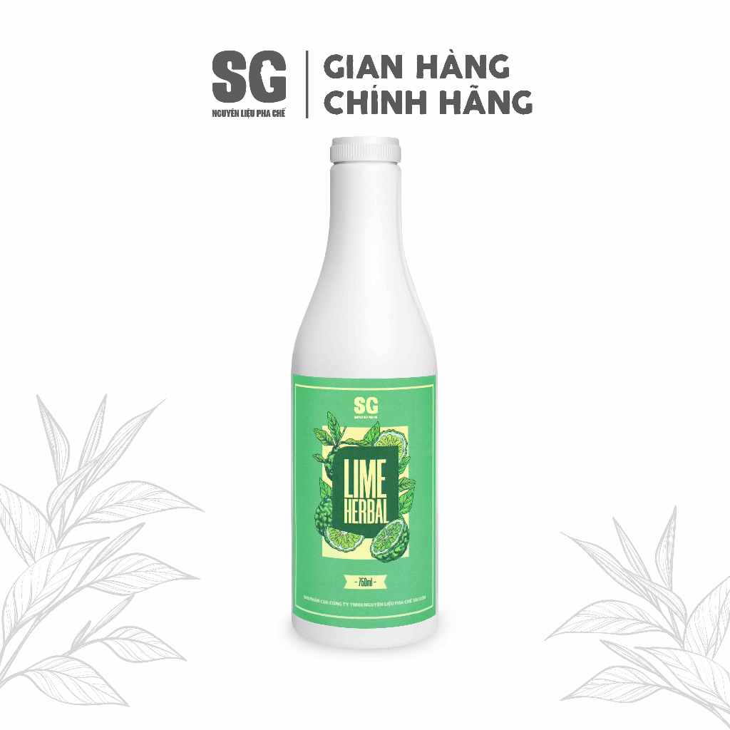 Syrup Lime Herbal Chanh Thảo Mộc Chai 750ml Hương Vị Trái Cây VN Đậm Thật | Nguyên Liệu Pha Chế SG