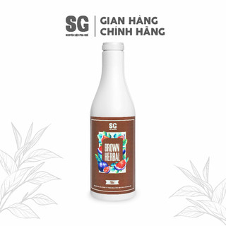 Syrup Brown Herbal Sung Thảo Mộc Chai 750ml Hương Vị Trái Cây VN Đậm Thật | Nguyên Liệu Pha Chế SG