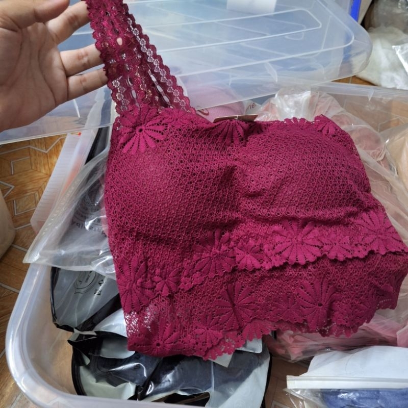 ✳ Áo bra ✳ ren lỡ 423 đỏ xanh tồn kho màu ngẫu nhiên không được chọn màu