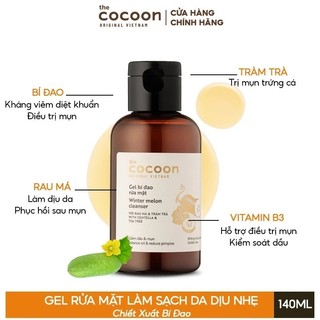 Sữa Rửa Mặt Bí Đao Cocoon Winter Melon Cleanser 140ml