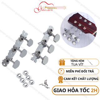 Bộ khoá đàn guitar acoustic một bộ khóa liền đủ 2 vế kèm ốc vít Guitar Passion
