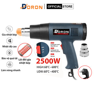 Máy thổi hơi nóng DORON 2500W gia nhiệt kép nóng nhanh, khí thổi mạnh