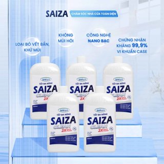 Combo 5 Tẩy Đa Năng SAIZA Loại Bỏ Vết Bẩn Khử Mùi Kháng Khuẩn 99,9% Với Công Nghệ NANO Bạc