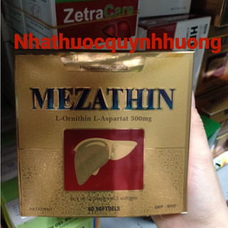 Viên uống MEZATHIN hộp 60 viên giúp giải độc gan,bảo vệ gan