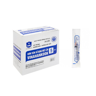 Bơm tiêm sử dụng một lần Vinahankook 5ml/cc ( lẻ 1 cái)