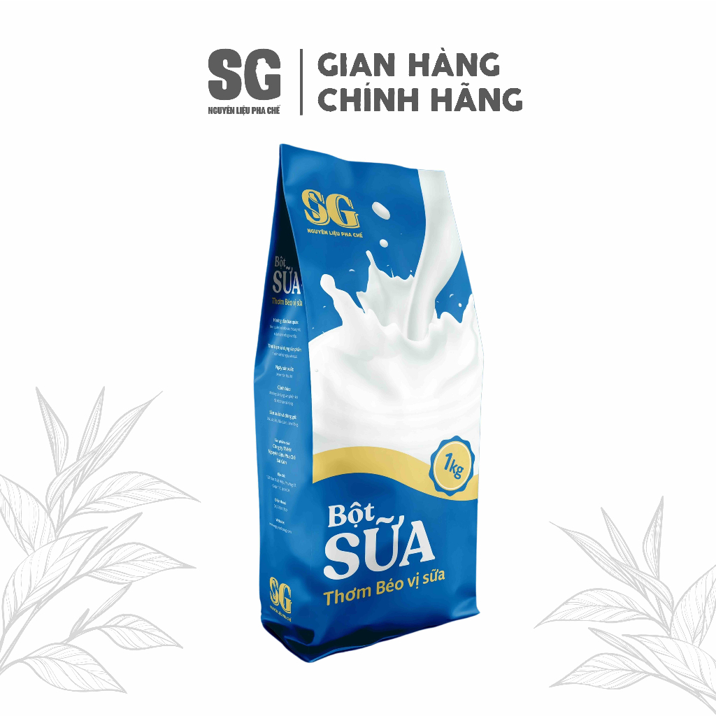 Bột Sữa Béo Pha Trà Sữa Đậm Vị SG | Túi 1kg | Đa Ứng Dụng Đa Dạng trong Pha Chế Đồ Uống | Nguyên Liệu Pha Chế SG