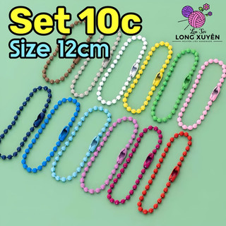 Móc khoá bi 12cm set 10c