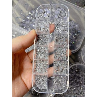 Đá khay chân lưới màu trắng, đá khay mix size