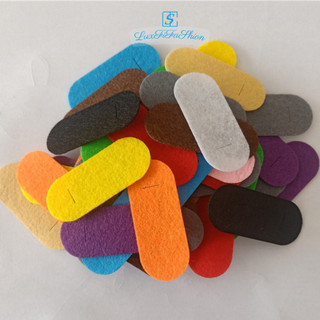 Gói 10 cái phôi vải nỉ dùm lót kẹp tóc handmade