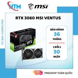 Vga card màn hình geforce rtx™ 3060 ventus 2x 12g oc