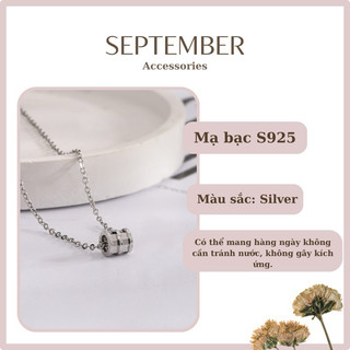 Dây Chuyền, Vòng Cổ Nữ Mạ Bạc S925 Kiểu Dáng Basic - SEPTEMBER Accessories