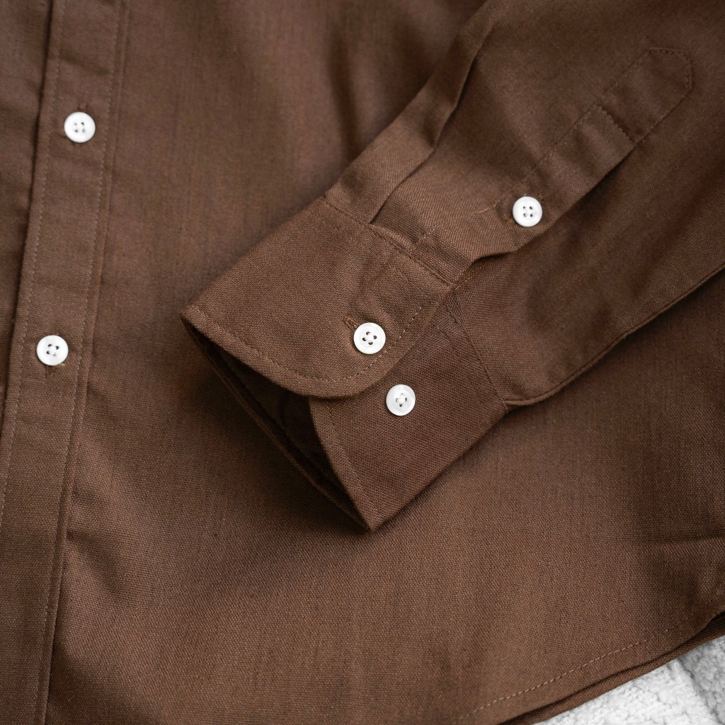 Áo sơ mi cổ bẻ dài tay vải linen cao cấp, phom dáng thoải mái thấm hút cực tốt - LUCIINON