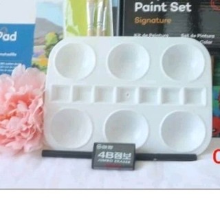[XÃ KHO]Khay pha màu/ Pallet Oval/pallet vuông