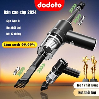 Máy hút thổi bụi cầm tay dodoto lực hút 20.000 Pa màu đen công suất 120w bảo hành 12 tháng