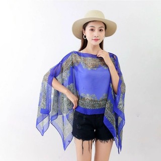 Khăn choàng đi biển đẹp- Khăn voan chống nắng- khăn biển màu đỏ