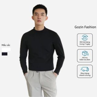 Áo Giữ Nhiệt Nam GOZIN FASHION Co Giãn Cổ 3 Phân Dài Tay Cao Cấp