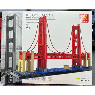 Lắp ráp mô hình architecture - wange 6210 xếp hình kiến trúc cầu cổng vàng mỹ 1977 mảnh