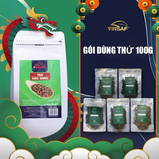 Trà gạo rang vinsaf gói dùng thử 100G chuyên Làm Trà sữa gạo rang Đài loan