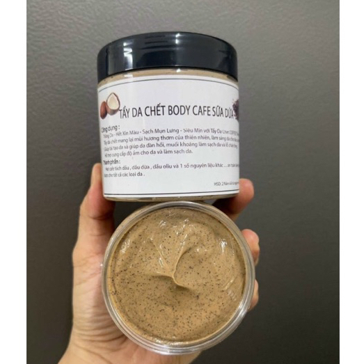 Tẩy Tế Bào Chết Cà Phê Sữa Dừa 200g
