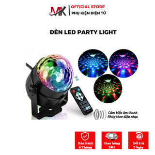 Đèn Led RGB 7 Màu nháy chớp theo nhạc trang trí phòng hát, sân khấu, phòng sân khấu cảm ứng nhạc - MK Store