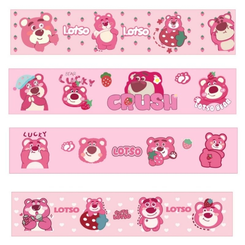 🍓VIỀN TƯỜNG GẤU DÂU LOTSO🌸