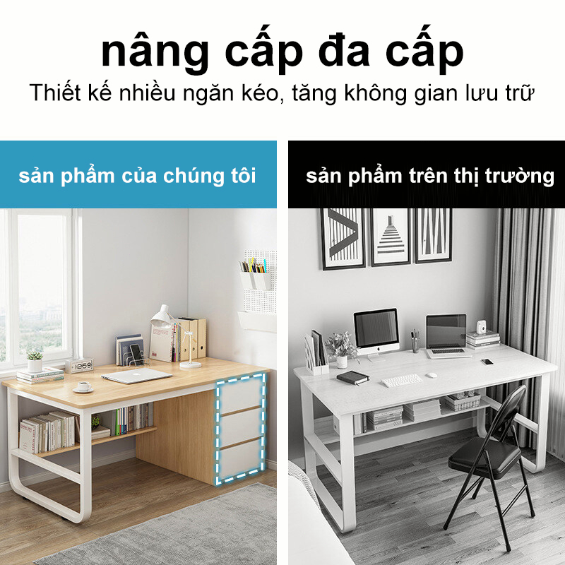 HUHU bàn học có tủ chống xước chân thép sơn tĩnh điện chống gỉ giá rẻ cho bé tiểu học​ | BigBuy360 - bigbuy360.vn