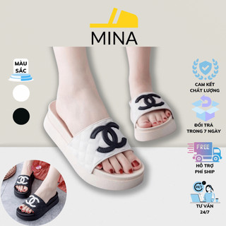 DÉP KIỂU NỮ QUAI NGANG CHỮ X ĐẾ CAO 5CM MỀM MẠI ÊM CHÂN HOTREND - RUBISHOES