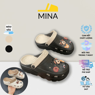 DÉP CROSS KIỂU NỮ EVA SIÊU NHẸ SIÊU ÊM, ĐI CHƠI ĐI BIỂN SIÊU XINH - MINA