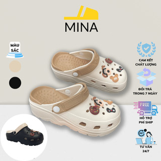  SANDAL BÁNH MÌ, SỤC KIỂU NỮ, CROSS HỞ THÔNG THOÁNG ÊM CHÂN ''SD02'' - RUBISHOES