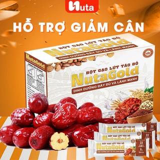 Bột gạo lứt, bột gạo lứt táo đỏ lợi sữa, ngũ cốc giảm cân ăn kiêng lợi sữa dinh dưỡng không đường NUTAGOLD