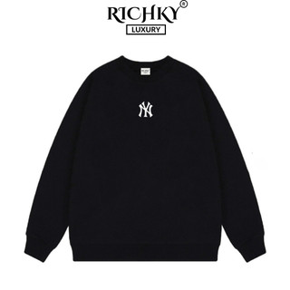 Áo sweater richky premium nỉ unisex mlb ny basic