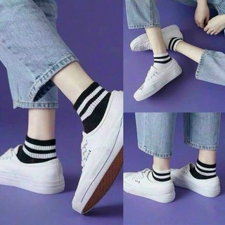 Tất Sọc cổ thấp Cho Bé, Vớ Trẻ Em, Chất Cotton Dày, Mịn, Cho Bé Từ 8 Tuổi - V09
