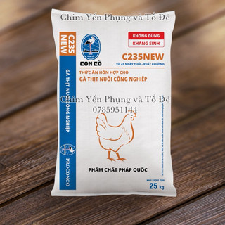1 bao 25kg Con Cò C235New Thức ăn hỗn hợp cho gà thịt nuôi công nghiệp từ 43 ngày tuổi – chờ xuất