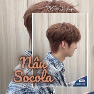 Thuốc Nhuộm Tóc Màu NÂU SOCOLA Nam Không Tẩy | Tudayhair, Tudayhairs