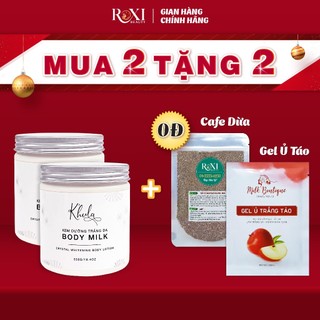 [2 HỘP 550GR BIG SIZE] Kem dưỡng thể trắng da Body Milk ko bết rít, dưỡng trắng da body toàn thân giá sỉ