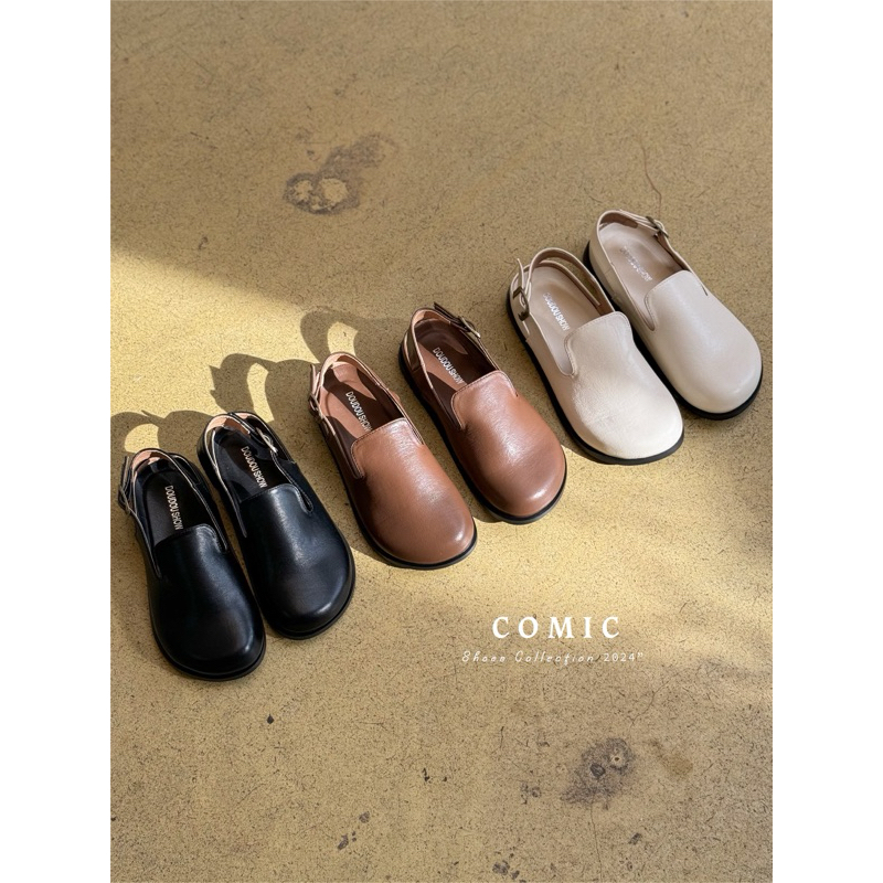 Giày slingback da mềm 109-23 COMIC