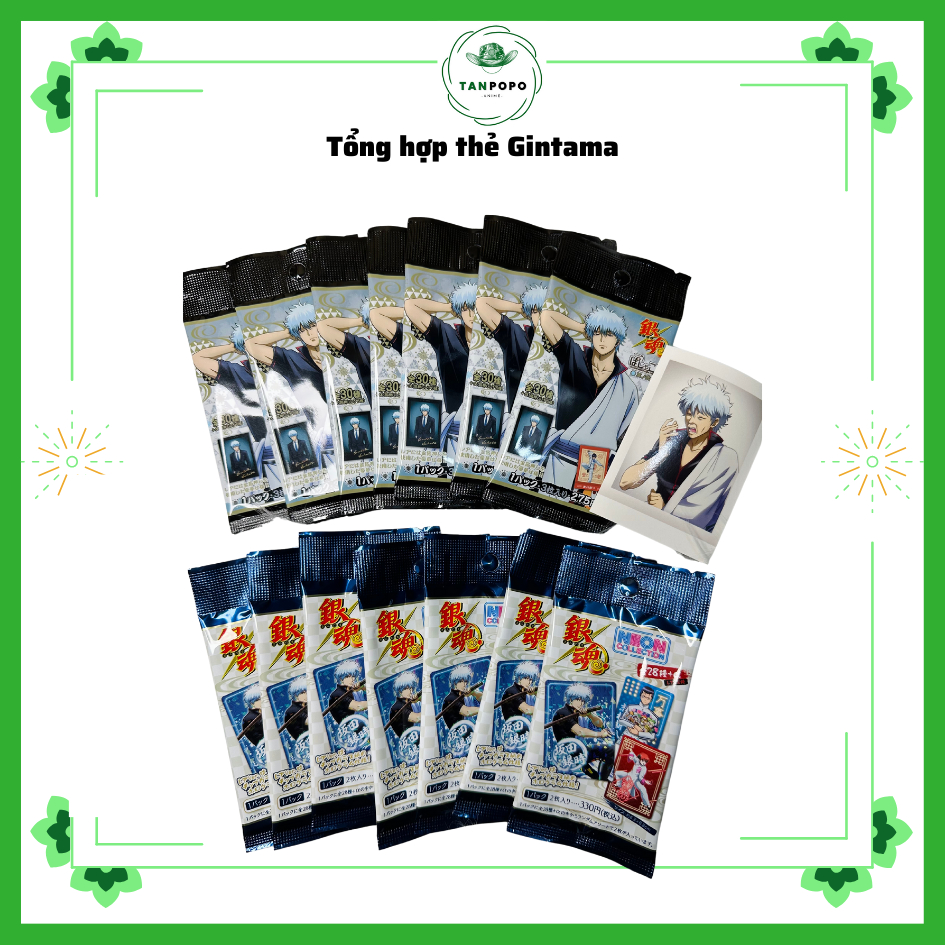 [Tanpopo] Gói thẻ neon card nhân phẩm random Gintama