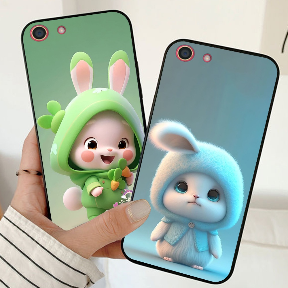 ốp lưng oppo f1S / oppo f3 / oppo f3 plus in hình chú thỏ dễ thương siêu cute