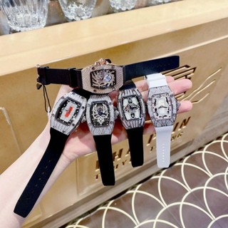 Đồng hồ nữ hanboro 988, 8004, 817, 8005, 8008, 975 mặt máy quartz kính sapphire dây silicon full