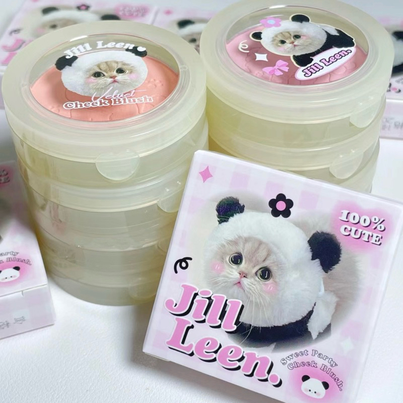 [JILL LEEN] Phấn Má Hồng Đơn Sắc JILL LEEN Too Cute Hoạ Tiết Mèo Ú Xinh Xắn | BigBuy360 - bigbuy360.vn