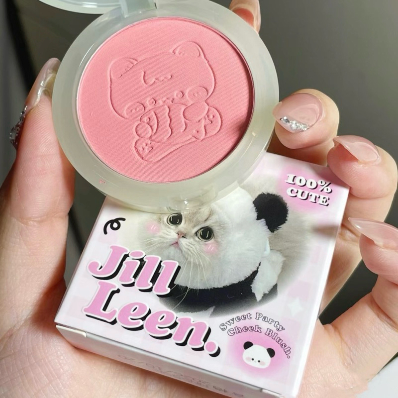 [JILL LEEN] Phấn Má Hồng Đơn Sắc JILL LEEN Too Cute Hoạ Tiết Mèo Ú Xinh Xắn | BigBuy360 - bigbuy360.vn